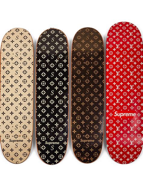 supreme louis vuitton skateboard|louis vuitton supreme skateboard deck.